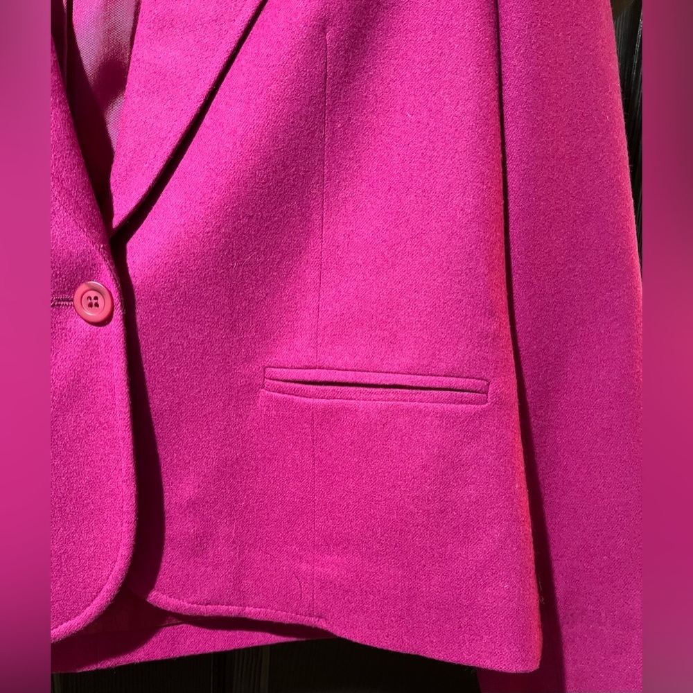 Pendleton 100% Wool Raspberry Blazer - image 4